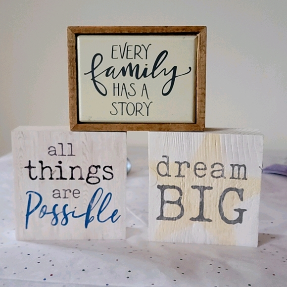 P. Graham Dunn Other - Novelty Wood Sign Mini-Blocks/Bundle